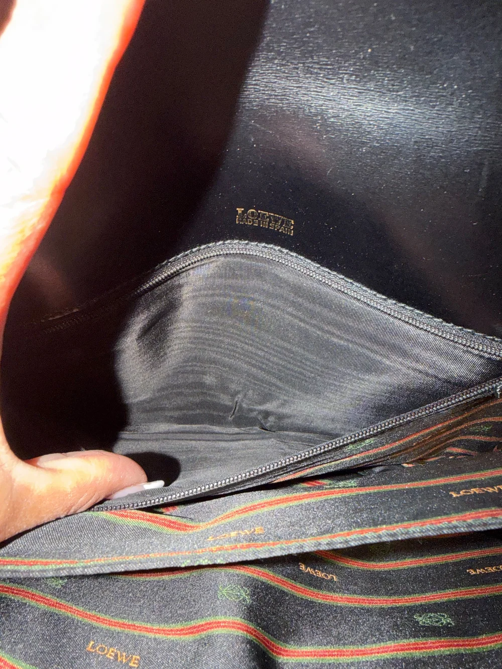 Vintage Authentic Loewe Gusset Shoulder Bag